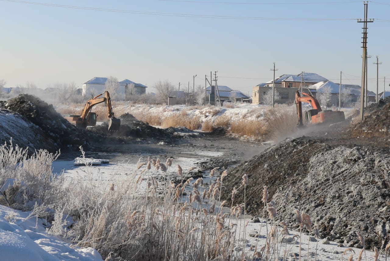 اقتوبەدە سەگىز وزەننىڭ ارناسى تازالانىپ, تەرەڭدەتىلەدى