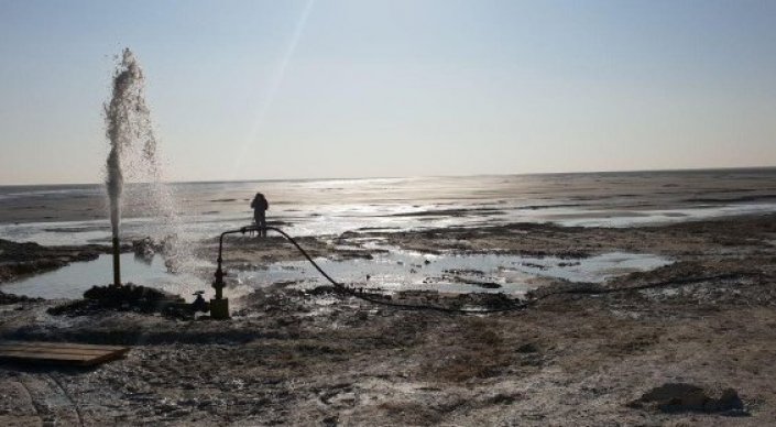 ارال تەڭىزىنىڭ تارتىلىپ قالعان بولىگىندە ەمدىك قاسيەتى بار تۇششى سۋ تابىلدى