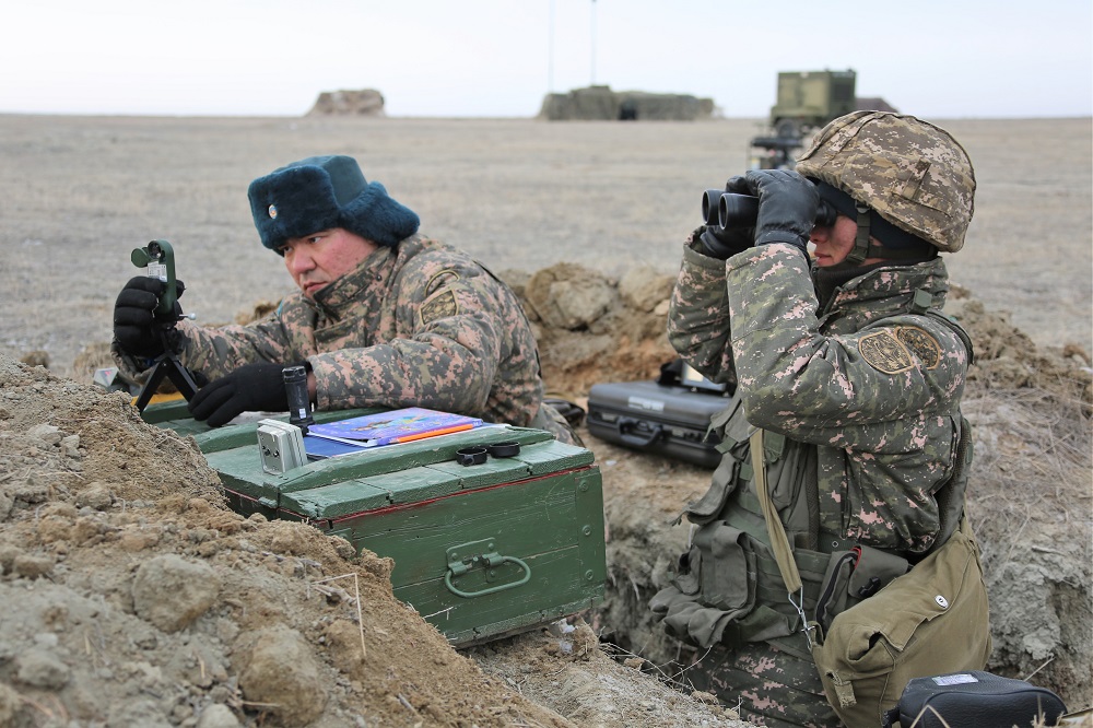«باتىس» وڭىرلىك قولباسشىلىعىنىڭ اسكەري بولىمدەرى دابىل بويىنشا كوتەرىلدى