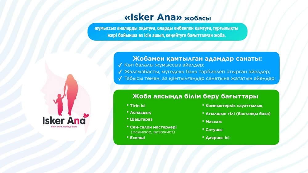 اتىراۋدا «Isker ana» جوباسى باستالدى