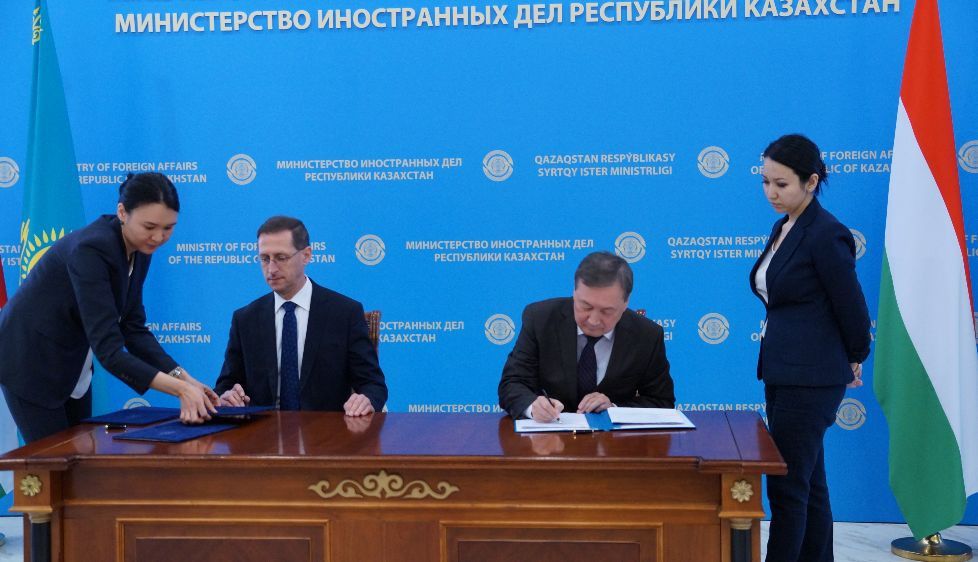 قازاقستان مەن ۆەنگريا سۋ رەسۋرستارىن باسقارۋ بويىنشا ىنتىماقتاستىق تۋرالى مەموراندۋمعا قول قويدى