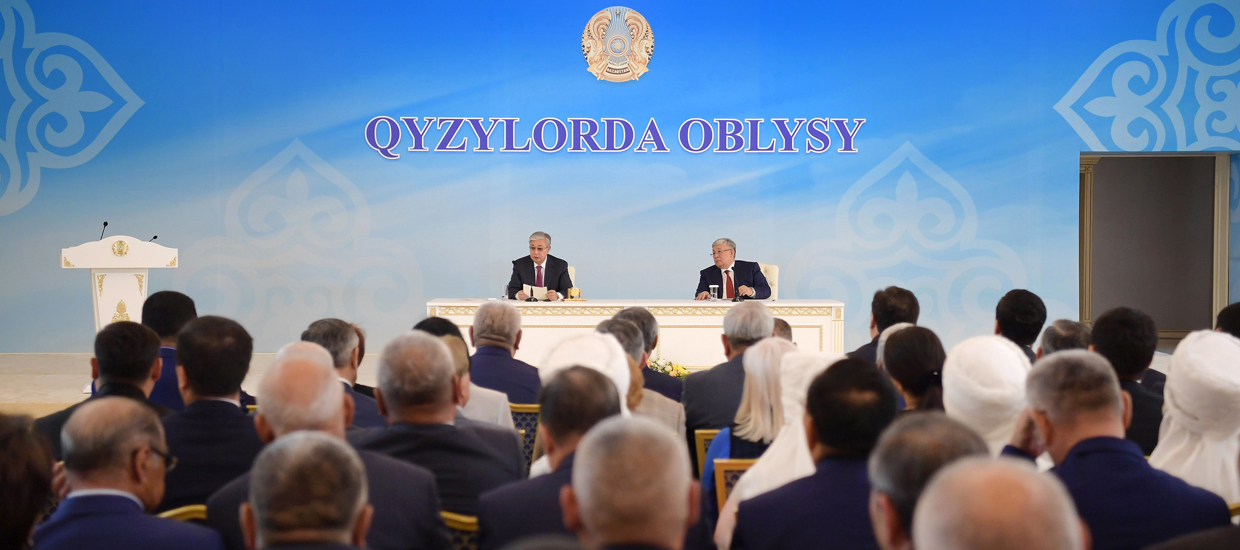 مەملەكەت باسشىسى قاسىم-جومارت توقاەۆ قىزىلوردا وبلىسىنىڭ جۇرتشىلىعىمەن كەزدەستى