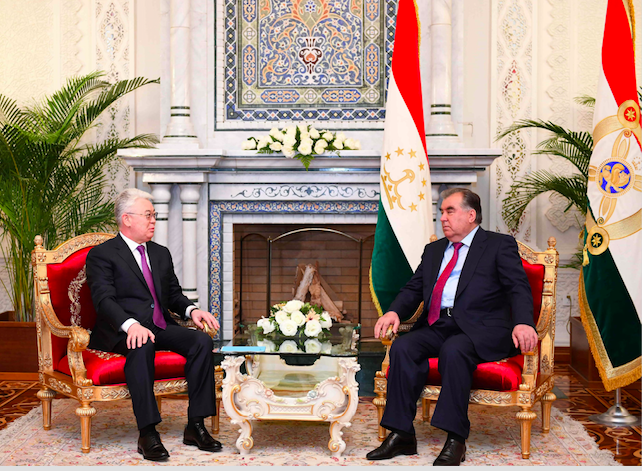 قازاقستان سىرتقى ىستەر ءمينيسترى تاجىكستان پرەزيدەنتىمەن كەزدەستى