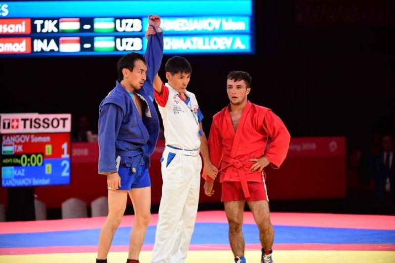 سامبو: پاريجدە بەيىمبەت قانجانوۆ باس جۇلدەنى ولجالادى