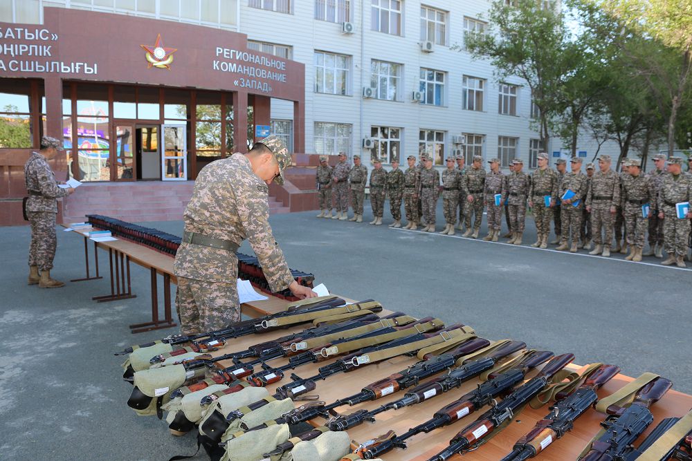 «باتىس» وڭىرلىك قولباسشىلىعىنىڭ اسكەري بولىمدەرى جازعى وقۋ كەزەڭىنە دايىن