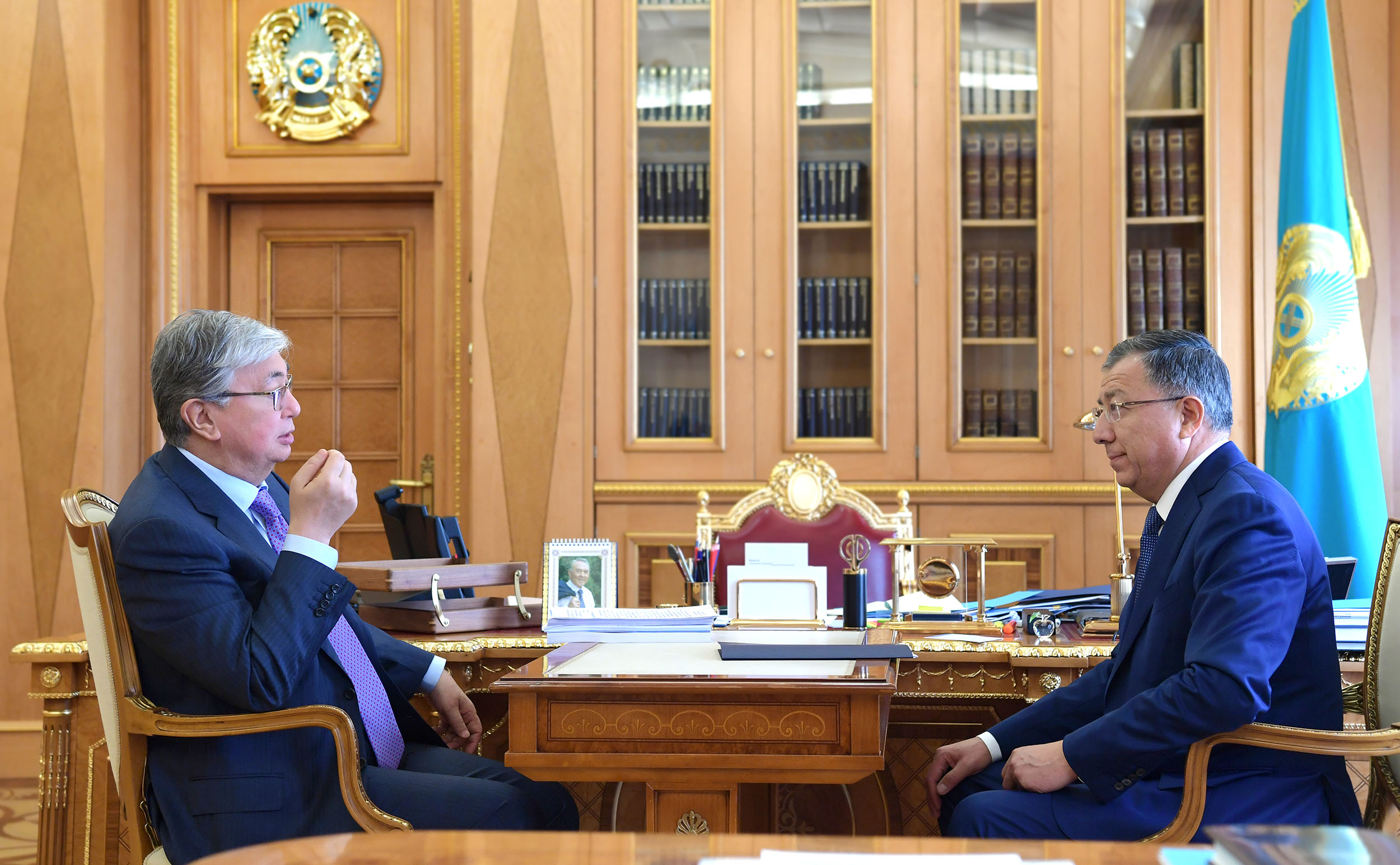 مەملەكەت باسشىسى قازاقستان حالقى اسسامبلەياسى توراعاسىنىڭ ورىنباسارى جانسەيىت تۇيمەباەۆتى قابىلدادى