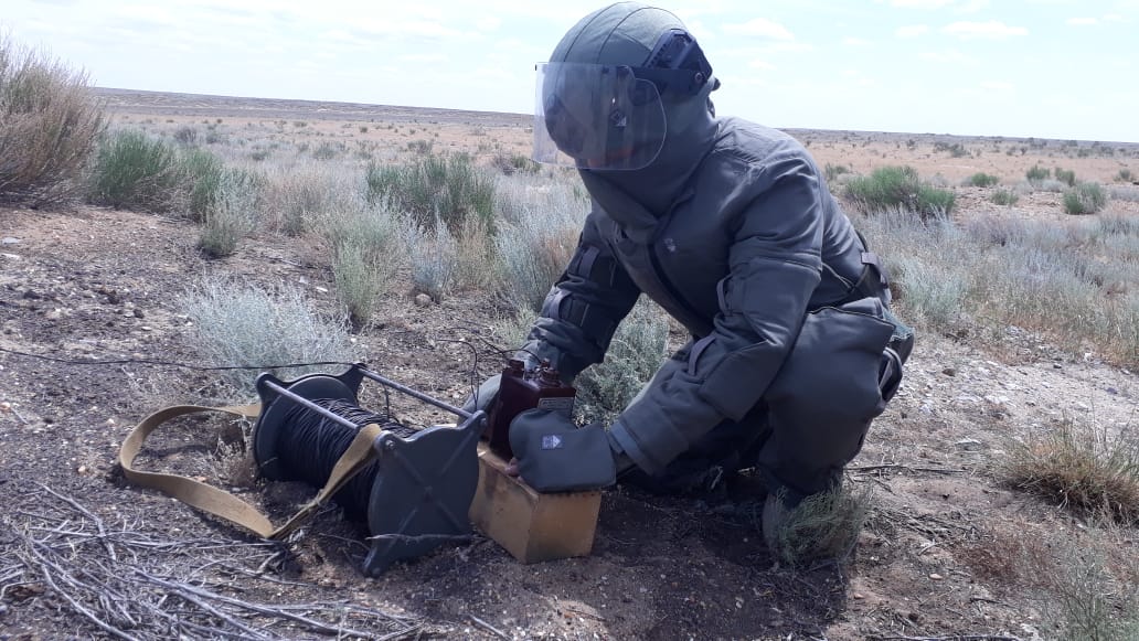 ساپەرلەر شوپان تاپقان اسكەري سناريادتى زالالسىزداندىردى