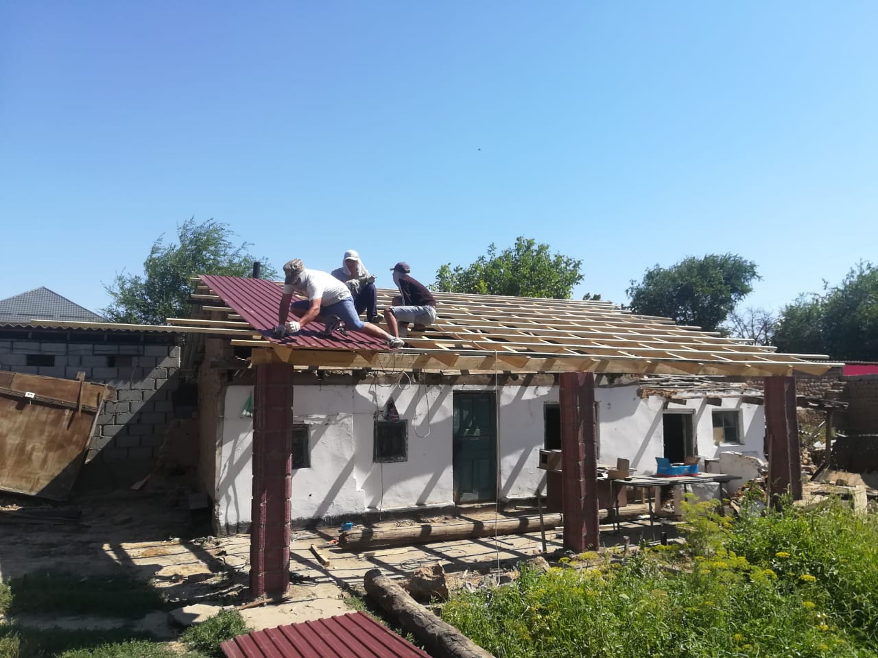 قوستاناي وبلىسى ارىس قالاسىنداعى ۇيلەردى جوندەۋگە كىرىستى