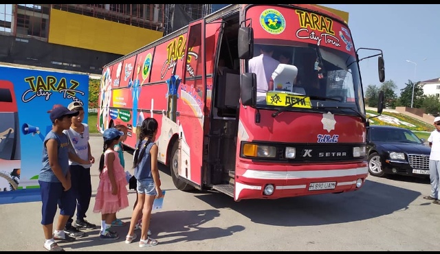 تارازدا تەگىن ەكسكۋرسيالىق اۆتوبۋستار ىسكە قوسىلدى