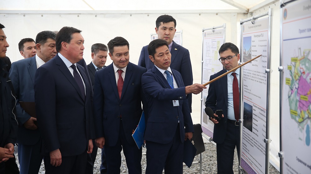 اسقار مامين جەو-3 قۇرىلىسىنىڭ بارىسىن تەكسەردى