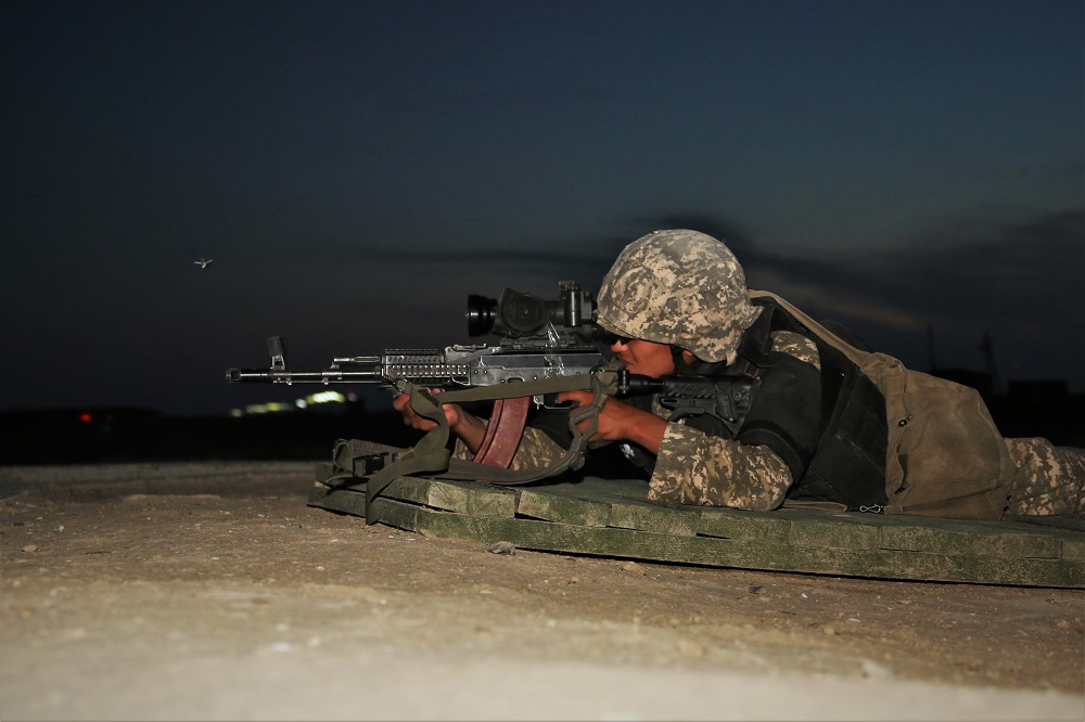 قازاقستان قارۋلى كۇشتەرى تۇنگى ۋاقىت جاعدايىندا ينتەنسيۆتىك جاۋىنگەرلىك دايارلىقتى جۇرگىزۋدە