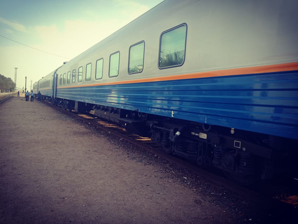 قۇرامىنا جاڭا ۆاگوندار ەنگەن الماتى-ماڭعىستاۋ پويىزى ماڭعىستاۋعا كەلدى