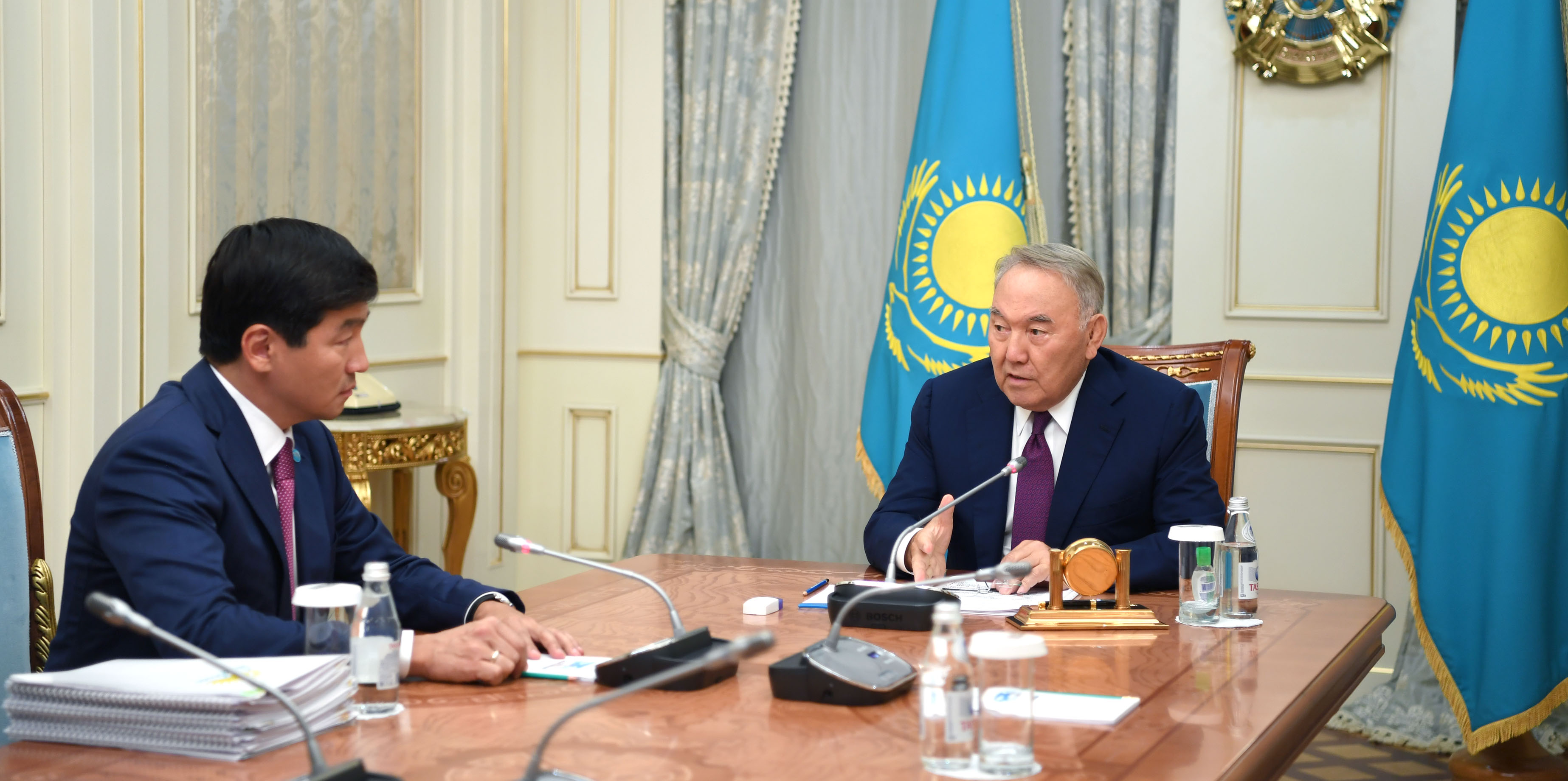 ەلباسى «Nur Otan» پارتياسى توراعاسىنىڭ ءبىرىنشى ورىنباسارى باۋىرجان بايبەكتى قابىلدادى