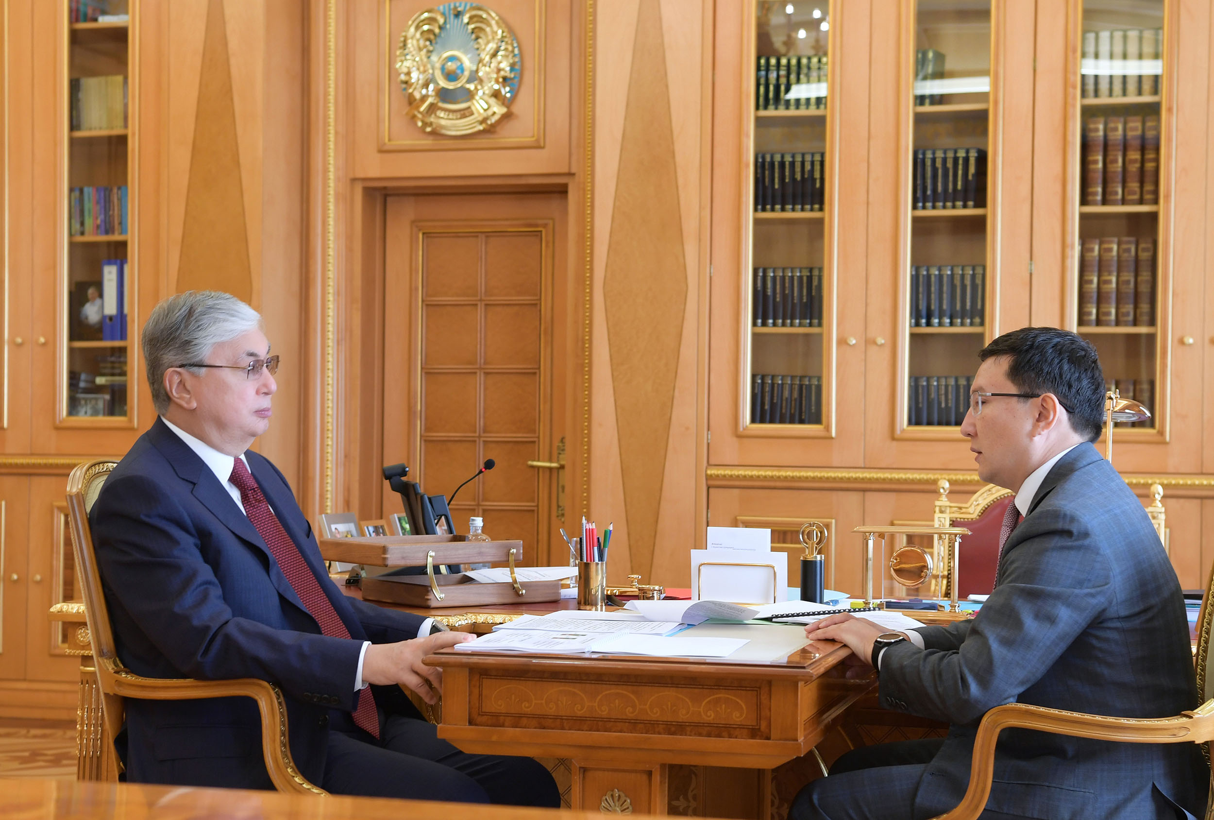 ق. توقاەۆ «بايتەرەك» ۇلتتىق باسقارۋشى حولدينگىنىڭ باسشىسى ايدار ءارىپحانوۆتى قابىلدادى