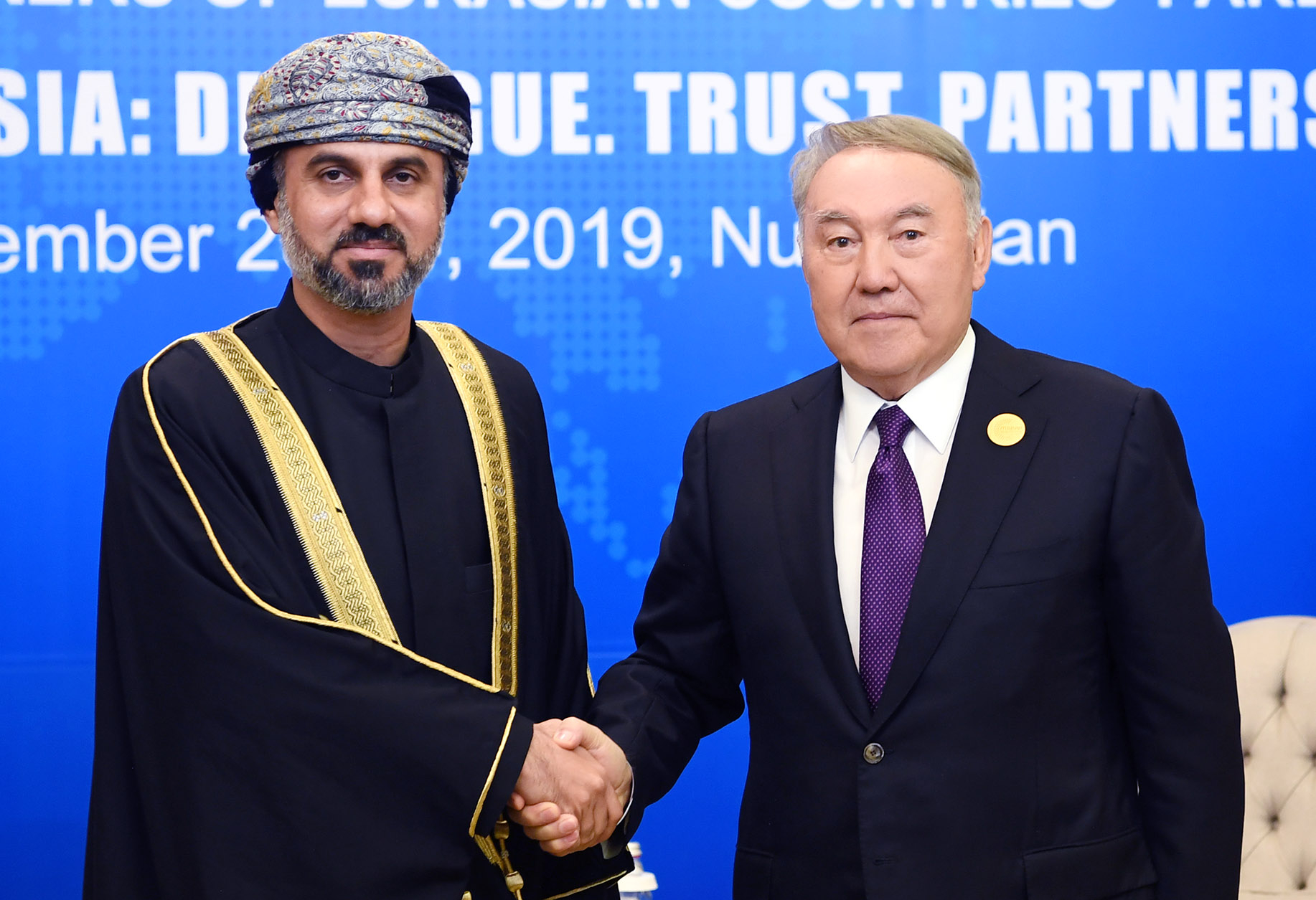 نۇرسۇلتان نازارباەۆ ومان اش-شۋرا مەدجليسىنىڭ سپيكەرىمەن كەزدەستى