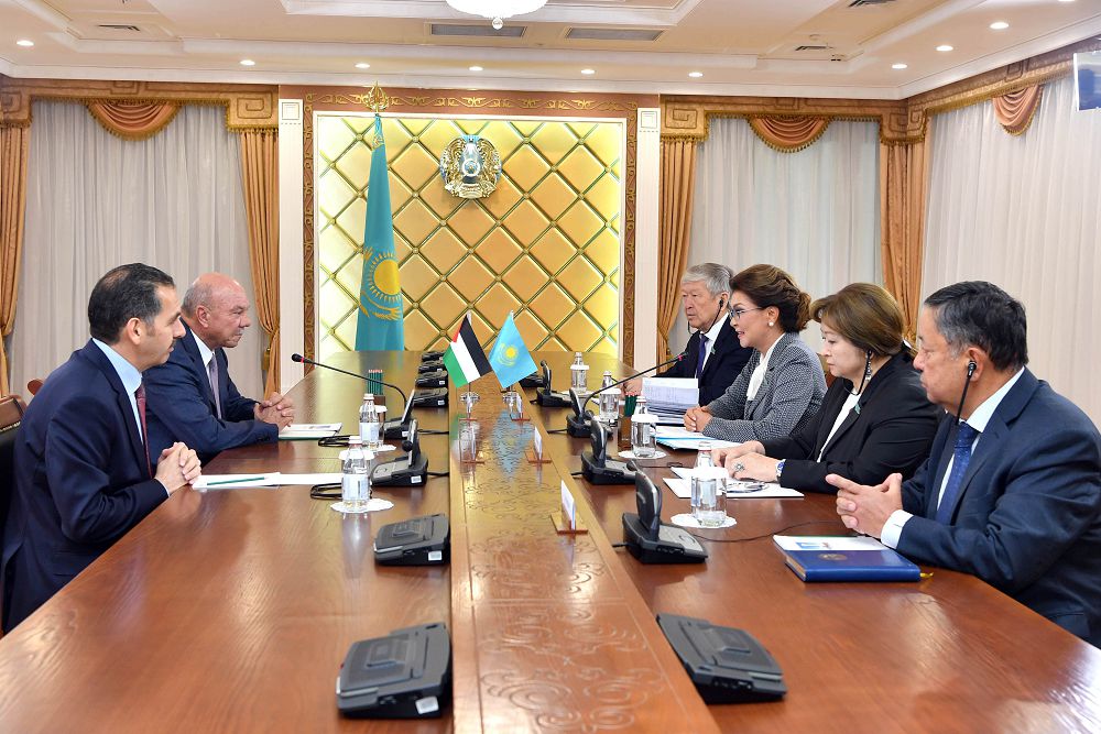 قازاقستان مەن يوردانيا سەناتتارىنىڭ باسشىلارى  تاياۋ شىعىستاعى جاعدايدى تالقىلادى