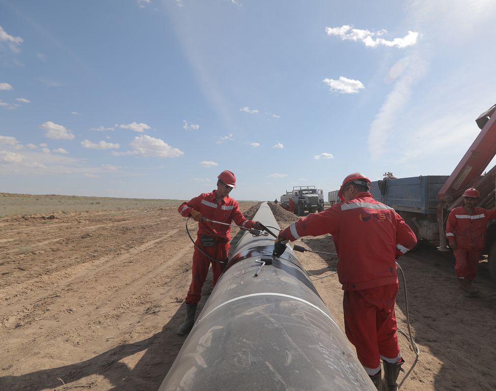 «سارىارقا» گاز قۇبىرىنىڭ قۇرىلىسى بەكىتىلگەن كەستەگە سايكەس جۇرگىزىلۋدە