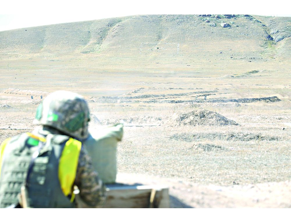 قاپشاعاي گارنيزونىنىڭ بولىمشەلەرى دابىل بويىنشا كوتەرىلدى