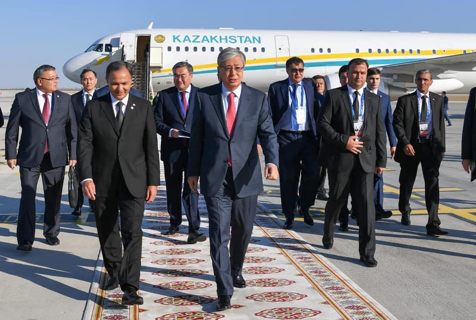 قاسىم-جومارت توقاەۆ  اشحابادقا كەلدى