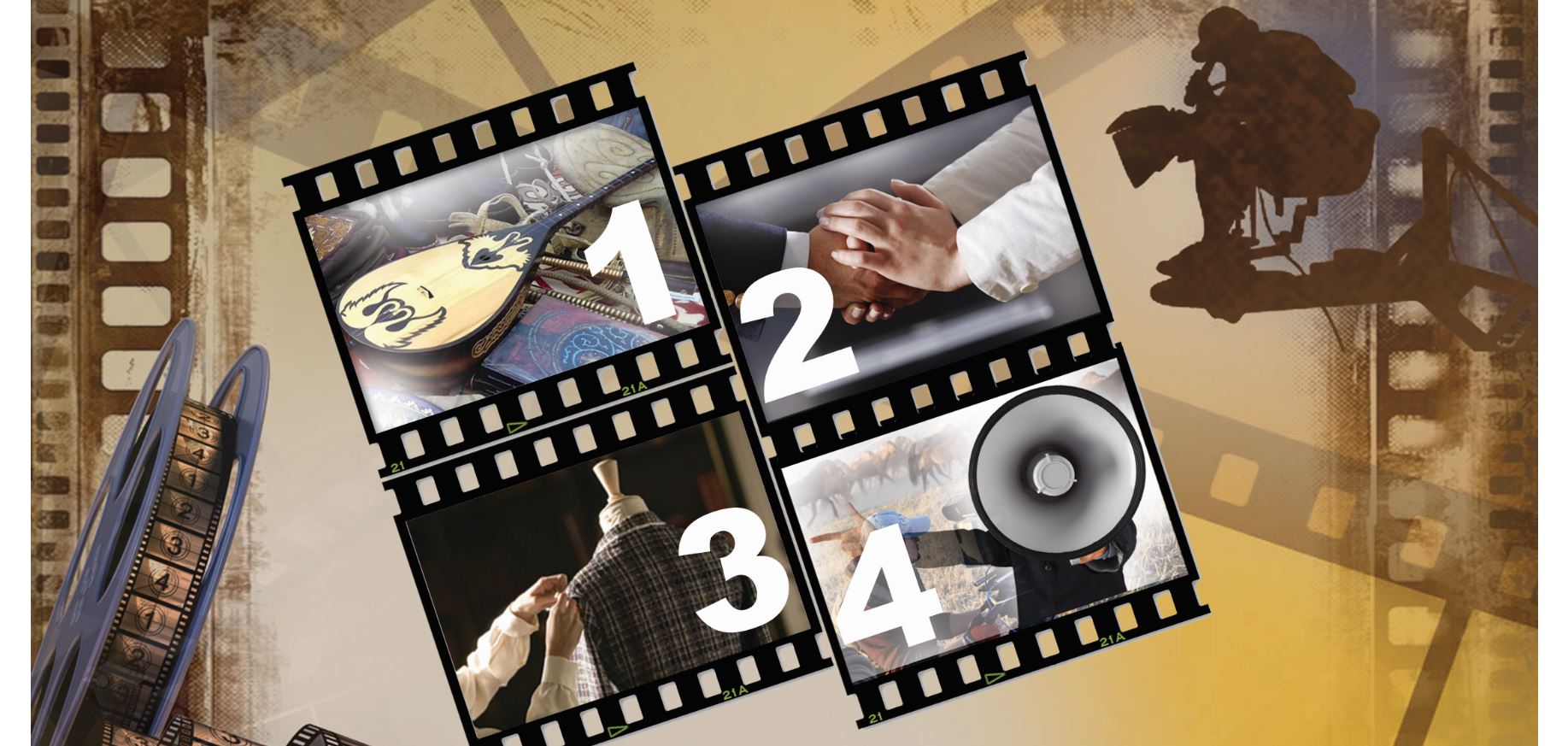 قازاق كينوسىنىڭ ءتورت ءتۇيىنى