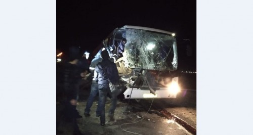 رۋدنىيدا كەنشىلەر مىنگەن اۆتوبۋس جول اپاتىنا ۇشىرادى