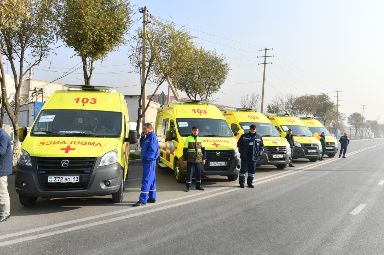 تۇركىستان: اۋداندىق بولىمشەلەرگە 16 جاڭا جەدەل جاردەم كولىگى بەرىلدى