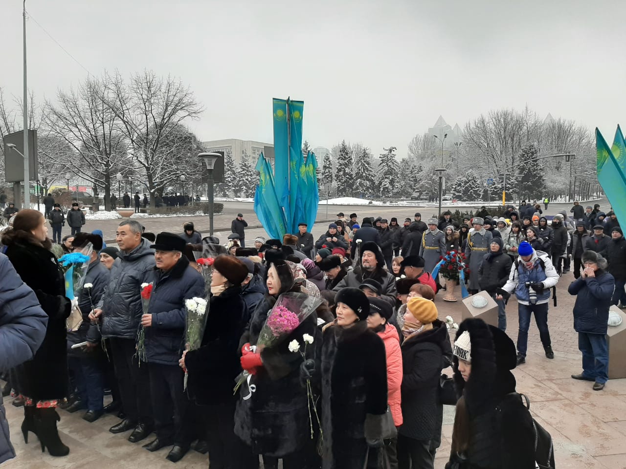 الماتىلىقتار جەلتوقسان وقيعاسىندا قازا بولعانداردى ەسكە الدى