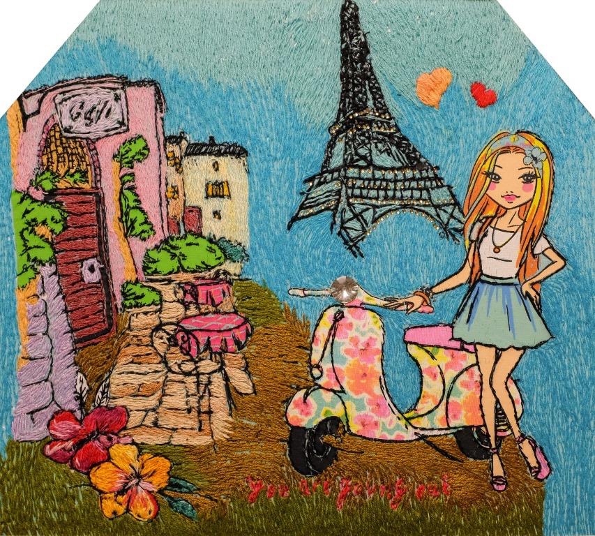 الماتىدا «ينەمەن جازىلعان كەسكىندەمە» كورمەسى ءوتتى