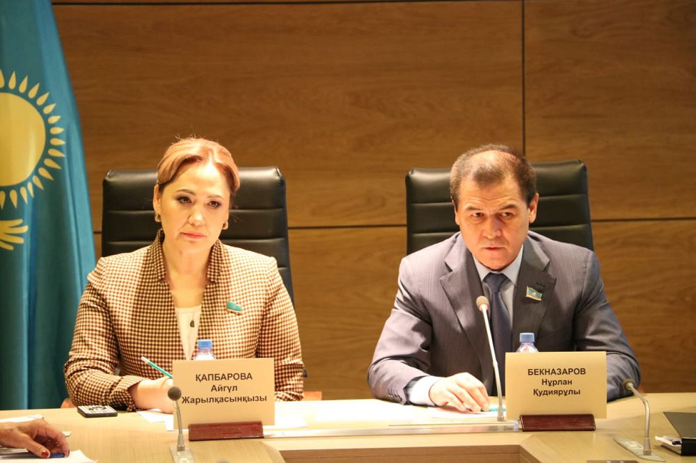 سەناتورلار شىمكەنت تۇرعىندارىمەن كەزدەستى