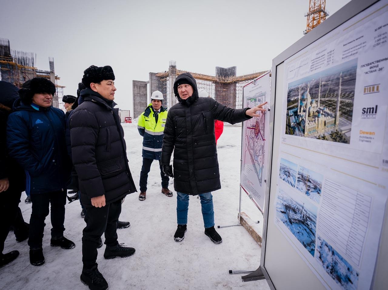 ەلوردا اكىمى مەشىتتىڭ قۇرىلىس بارىسىمەن تانىستى