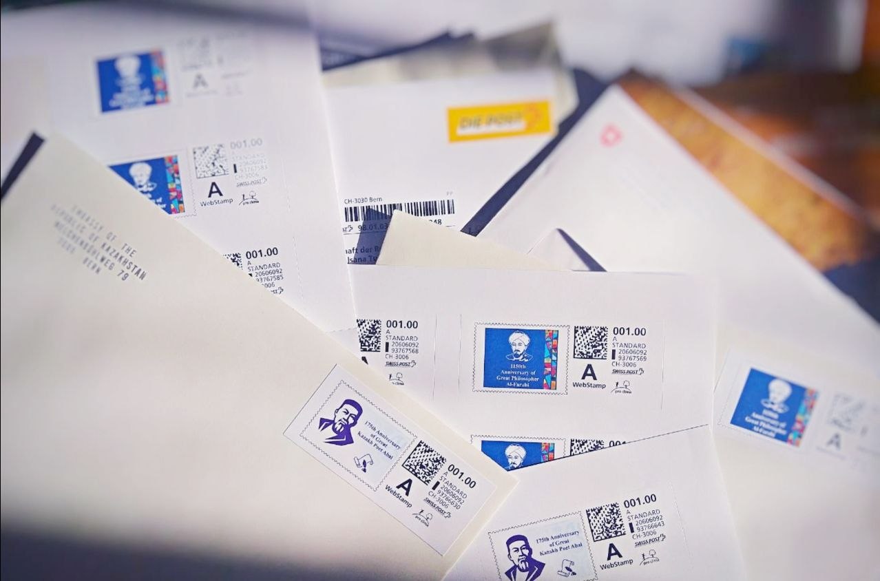 شۆەيتساريادا اباي جانە ءال-ءفارابيدىڭ مەرەيتويلارىنا ارنالعان ماركالار شىعارىلدى