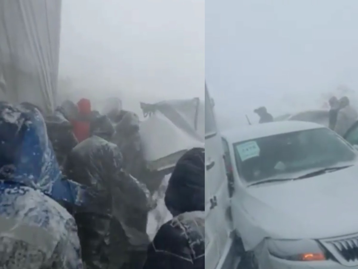 ەلوردانىڭ ەكى اقىلى ۋچاسكەسىندە جاپپاي جول-كولىك وقيعاسى بولدى (ۆيدەو)