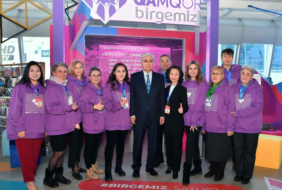 ق.توقاەۆتىڭ «Birgemiz» اتتى رەسپۋبليكالىق ۆولونتەرلەر فرونت-ءوفيسىنىڭ اشىلۋ راسىمىنە قاتىسۋى