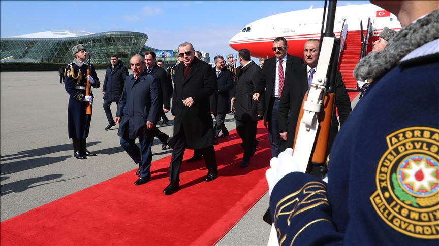 رەجەپ تايىپ ەردوعان ازەربايجانعا ءىس-ساپارمەن باردى