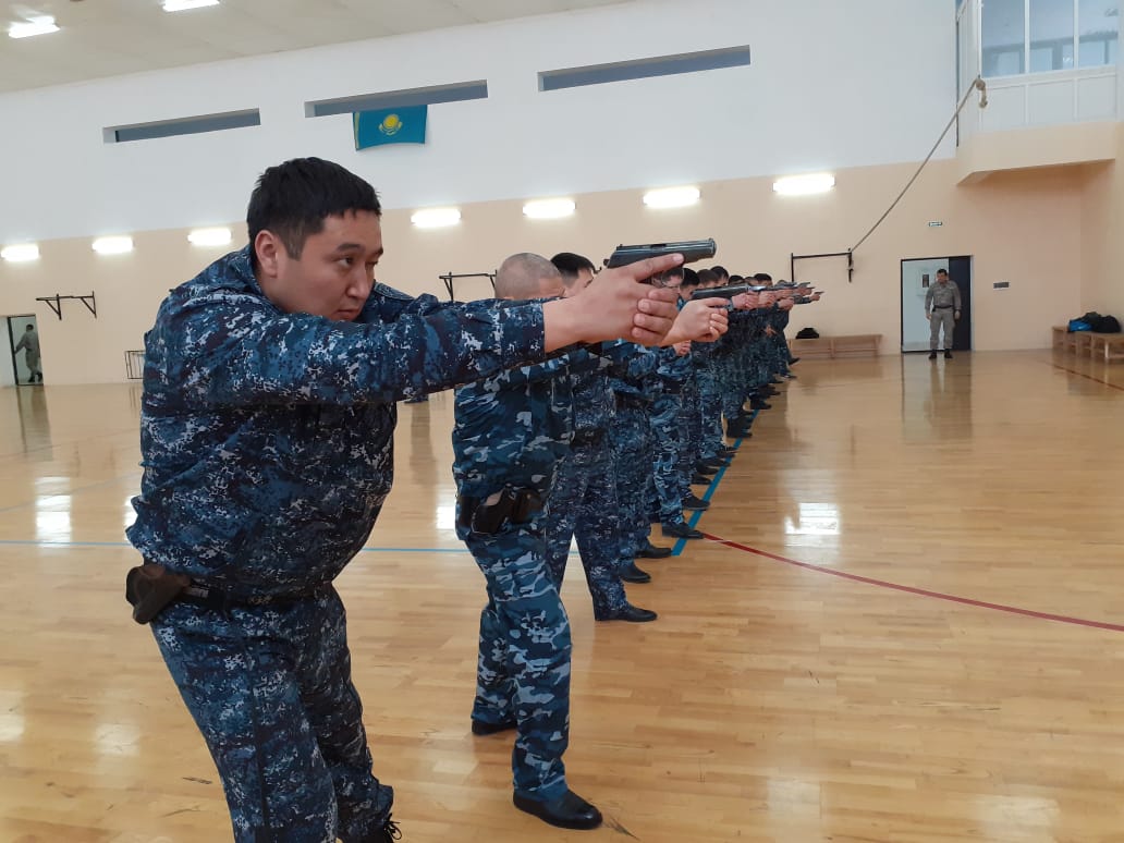 ماڭعىستاۋلىق پوليتسەيلەر كاسىبي دايارلىقتان وتۋدە