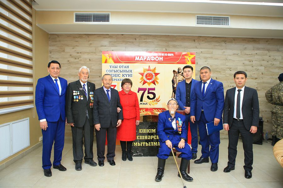 « ۇلى جەڭىستىڭ 75 جىلدىعىنا – 75 يگى ءىس شارا» مارافونى باستالدى