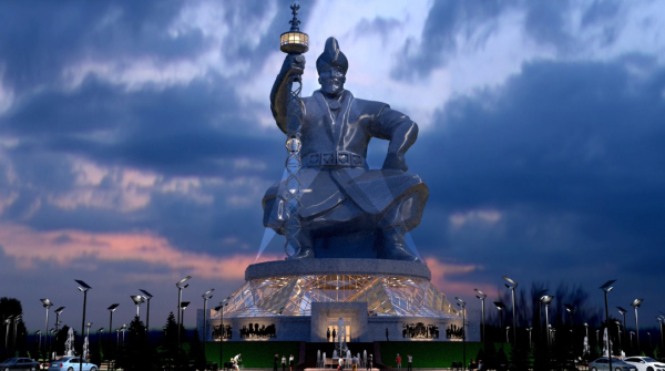 بۋرابايدا ابىلاي حان مونۋمەنتى بوي كوتەرەدى