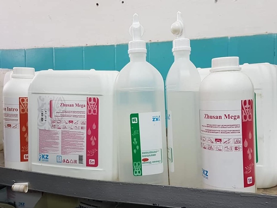 شىمكەنت: نۇر-سۇلتان قالاسىنا 3 توننا انتيسەپتيكالىق پرەپارات جونەلتىلدى