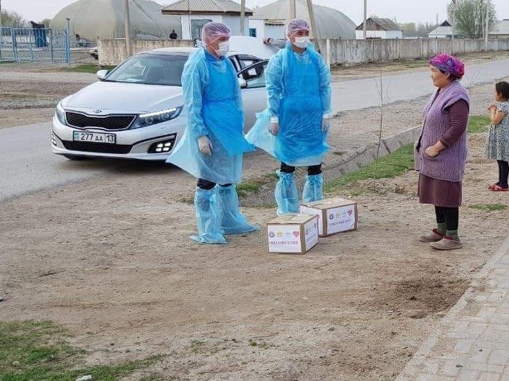 تۇركىستان: اكتسيا اياسىندا 1500 وتباسىعا الەۋمەتتىك كومەك كورسەتىلەدى