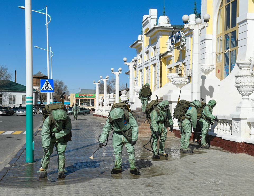 قىزىلوردا: دەزينفەكتسيالاۋ جۇمىستارى باستالدى
