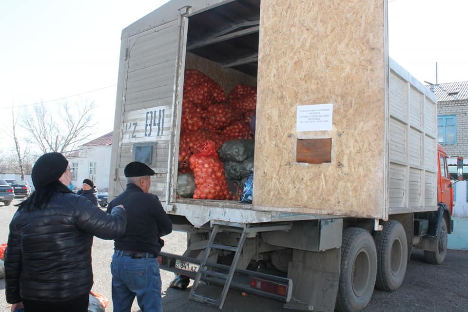 اباي اۋدانىنا 10 توننا كوكونىس جەتكىزىلدى