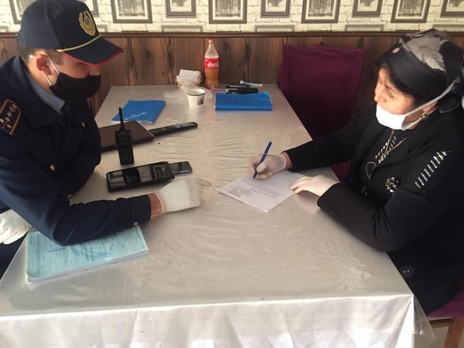 شىمكەنتتە  سانيتارلىق نورمالاردى بۇزعان كاسىپكەرگە حاتتاما تولتىرىلدى