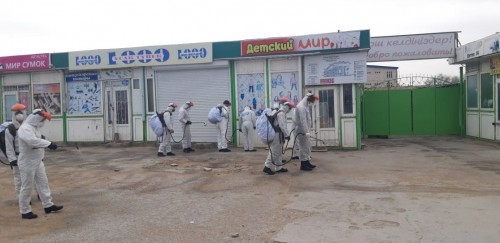 اقتاۋداعى بازارلار دەزينفەكتسيالاندى