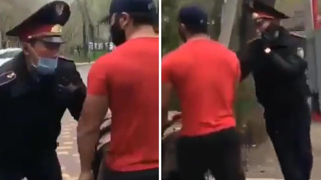 پوليتسيا قىزمەتكەرىنە كۇش قولدانعاندار قاماۋعا الىندى