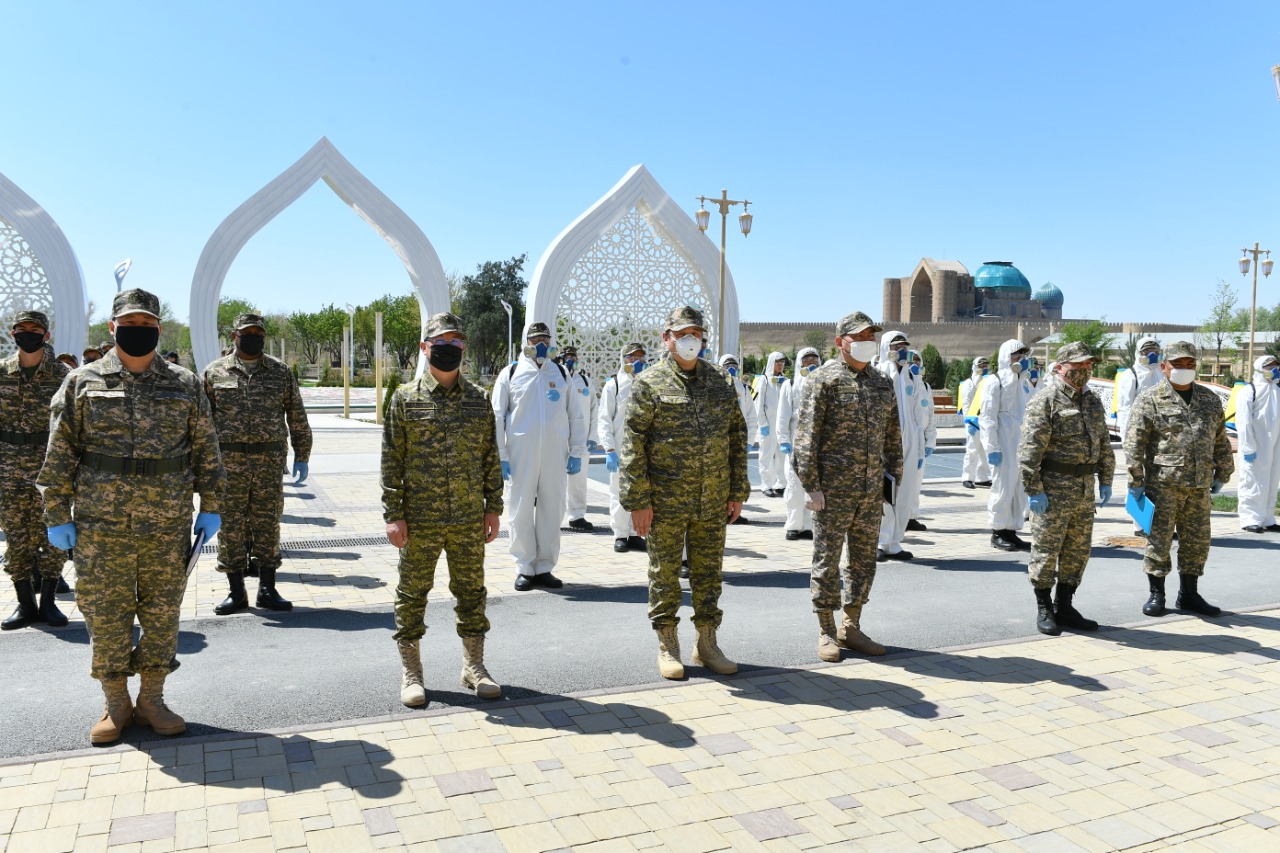 تۇركىستان: ەرىكتى اسكەري جاساق قۇرامىندا 230 سارباز ساپقا تۇردى