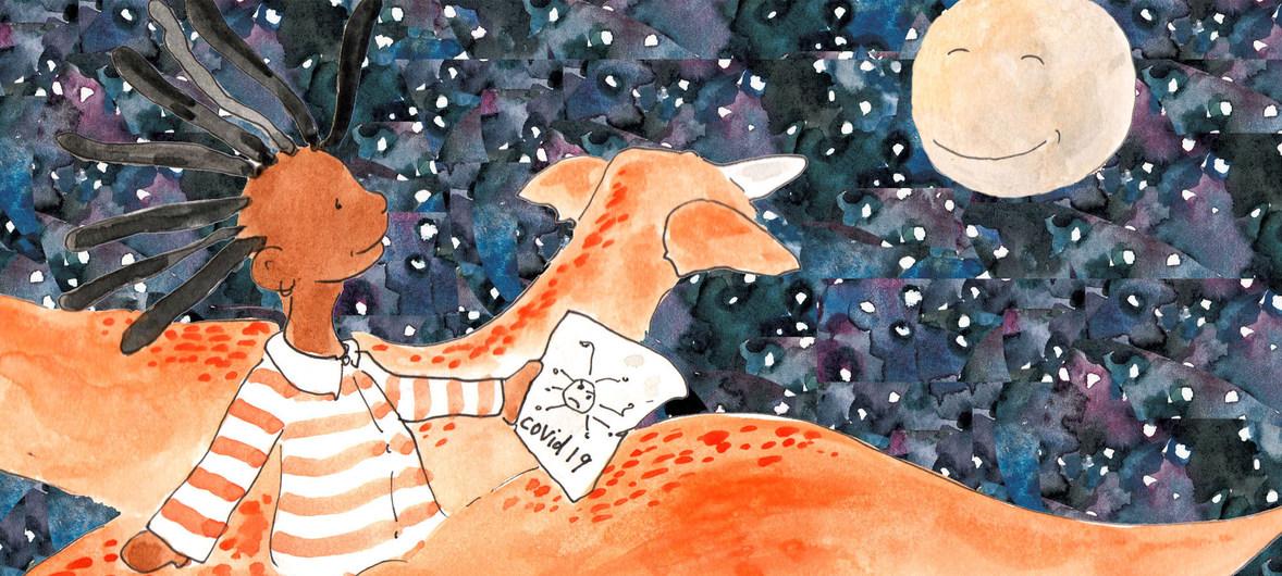 بالاعا COVID-19-دى تۇسىندىرەتىن ەرتەگى