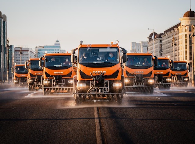 كوكشەتاۋعا دەزينفەكتسيا جاسايتىن اۆتوكولىكتەردىڭ العاشقى لەگى كەلدى