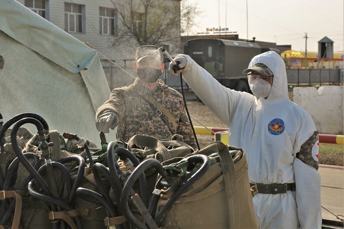 دەزينفەكتسيادان كەيىن اسكەري قىزمەتشىلەردىڭ تازالىعى قالاي قامتاماسىز ەتىلەدى؟