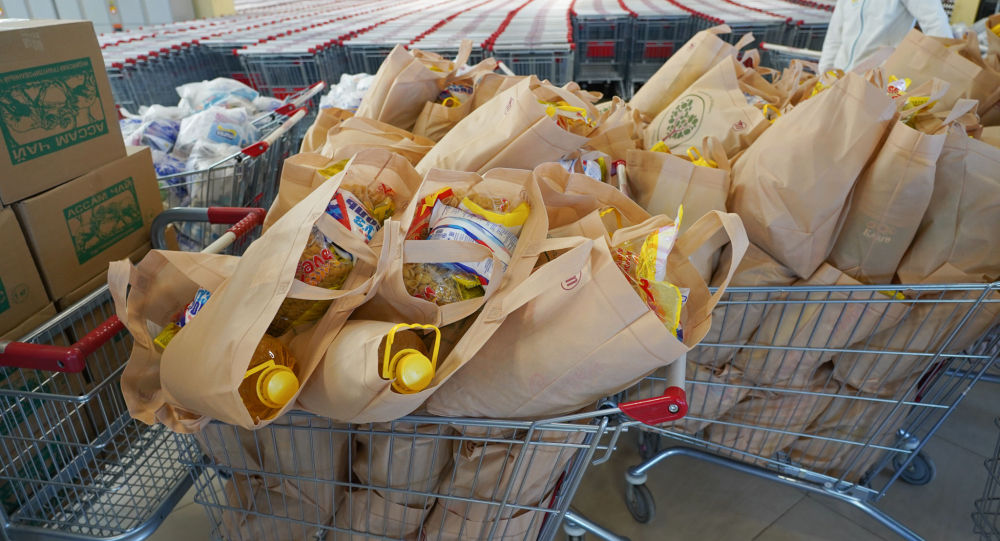 «ءبىز بىرگەمىز»: قاپشاعايلىقتارعا 12 توننا ازىق-ت ۇلىك بەرىلدى