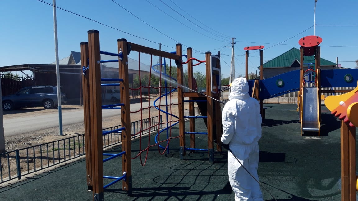 قارماقشىدا دەزينفەكتسيالاۋ جالعاسىپ جاتىر